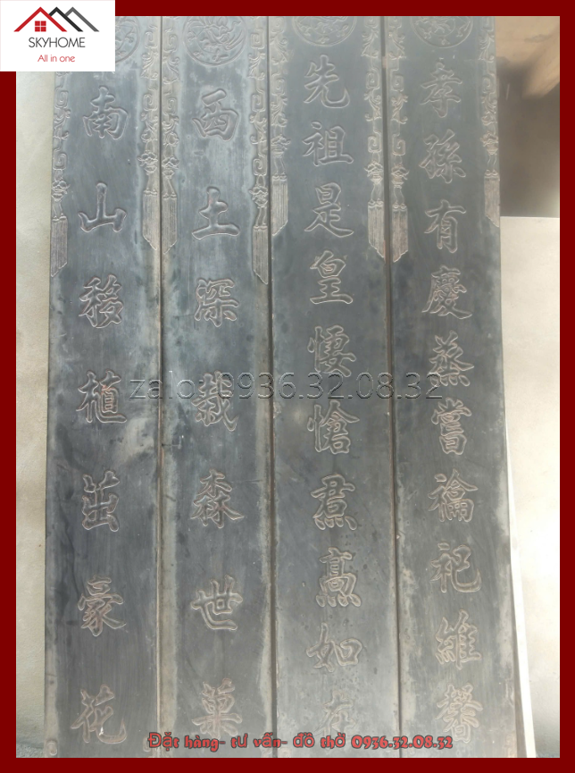 2 bộ câu đối thờ chữ